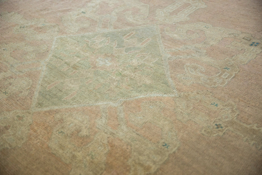 9x11.5 Vintage Distressed Oushak Carpet