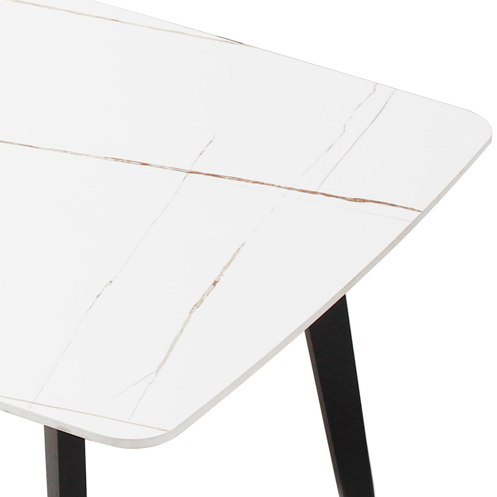J3710 Porcelain Dining Table White 70'