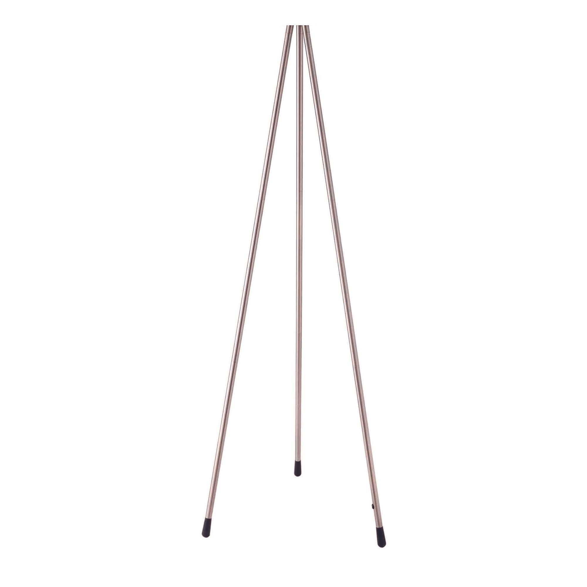 59' Tall Metal Floor Lamp with White finish, Contemporary Design