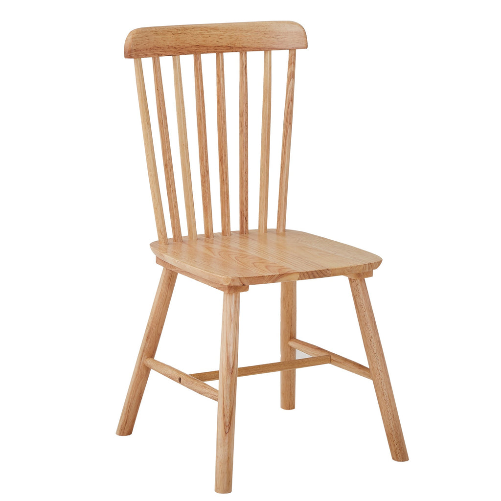 4pieces of dining chair, natural, rubber wood material, dining chair, solid wood chair, solid wood dining table chair, living room chair, simple and natural