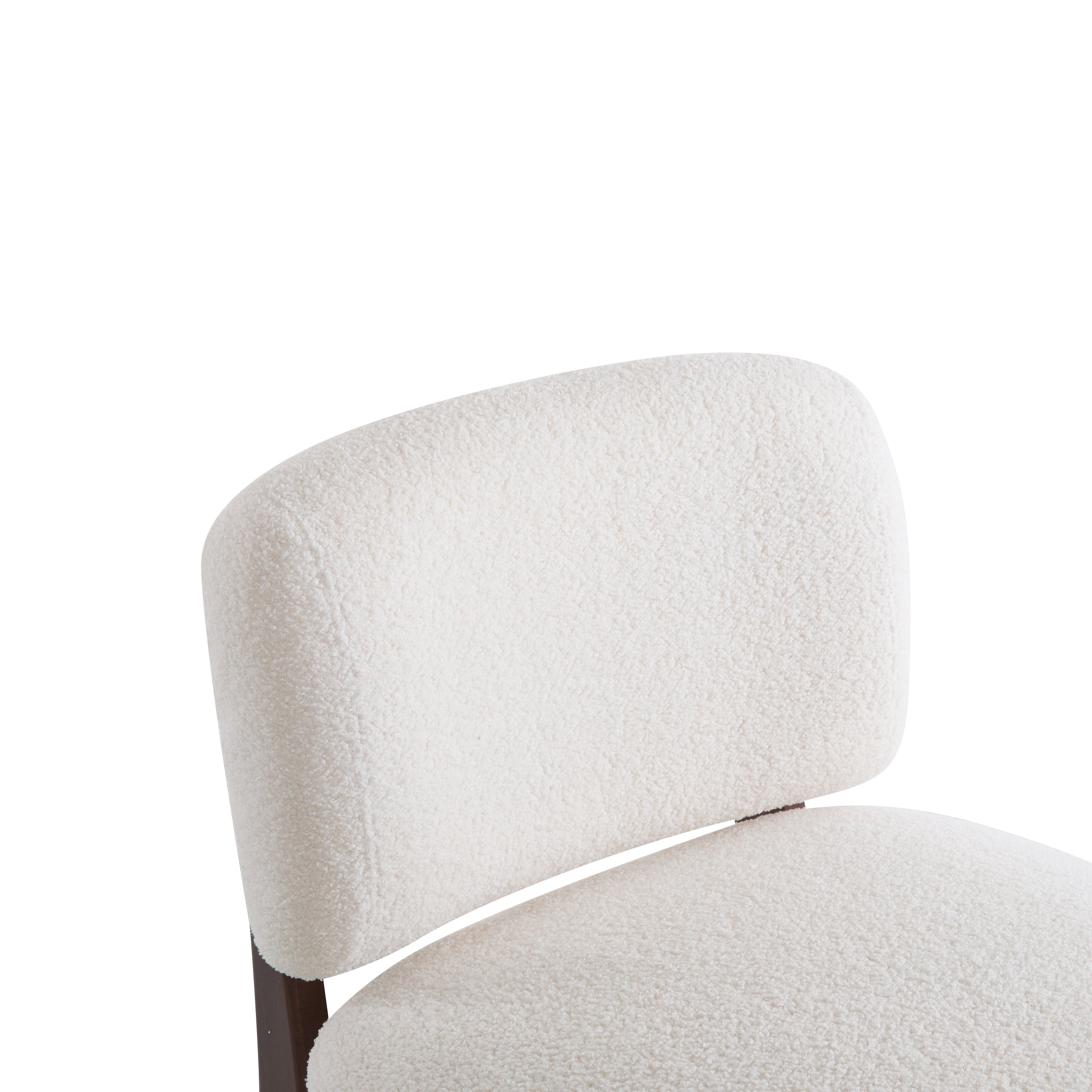 [Set of 2] 25.5' Modern Boucle Lounge Chair with Solid Wood Frame, Soft and Durable Boucle Upholstery, Perfect for Living Room, Bedroom, or Office