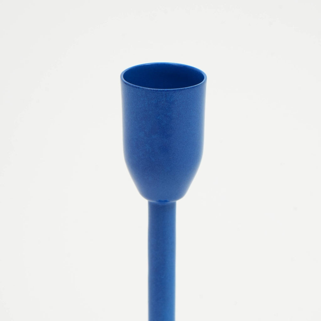 Home Décor Floral Fusion Blue Candle Holder - Stylish 4x8.75 Inch Decorative Candle Holder for Living Room & Home Accents