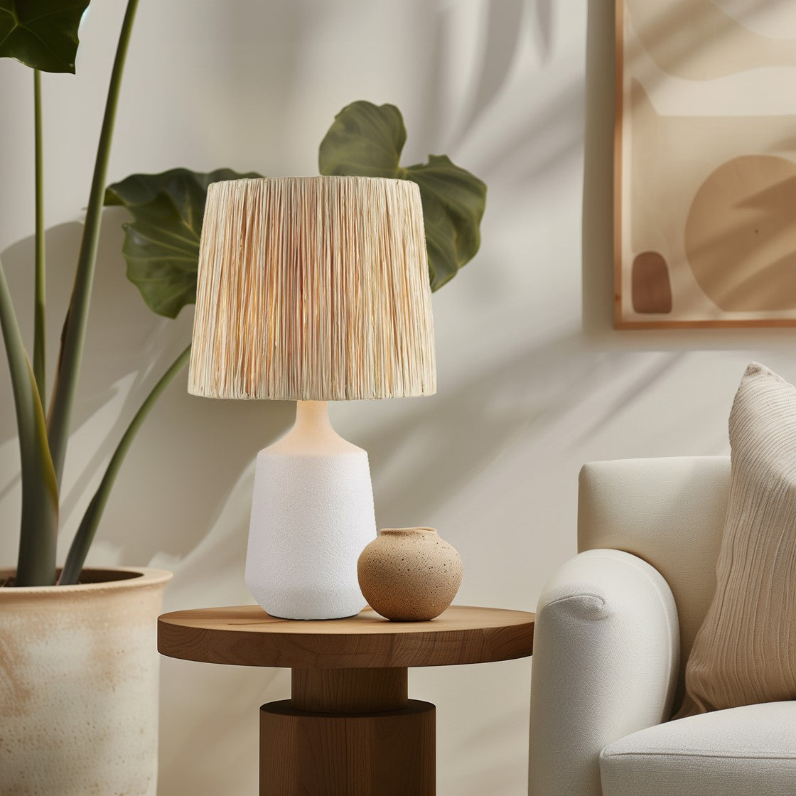 Ceramic Table Lamp White See below
