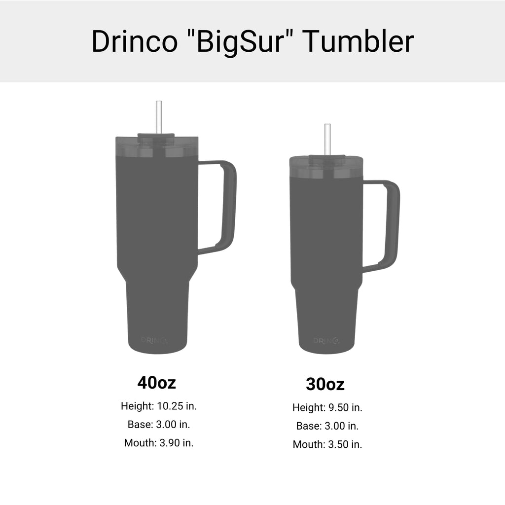 Drinco 40oz Tumbler with Handle (Cantaloupe)