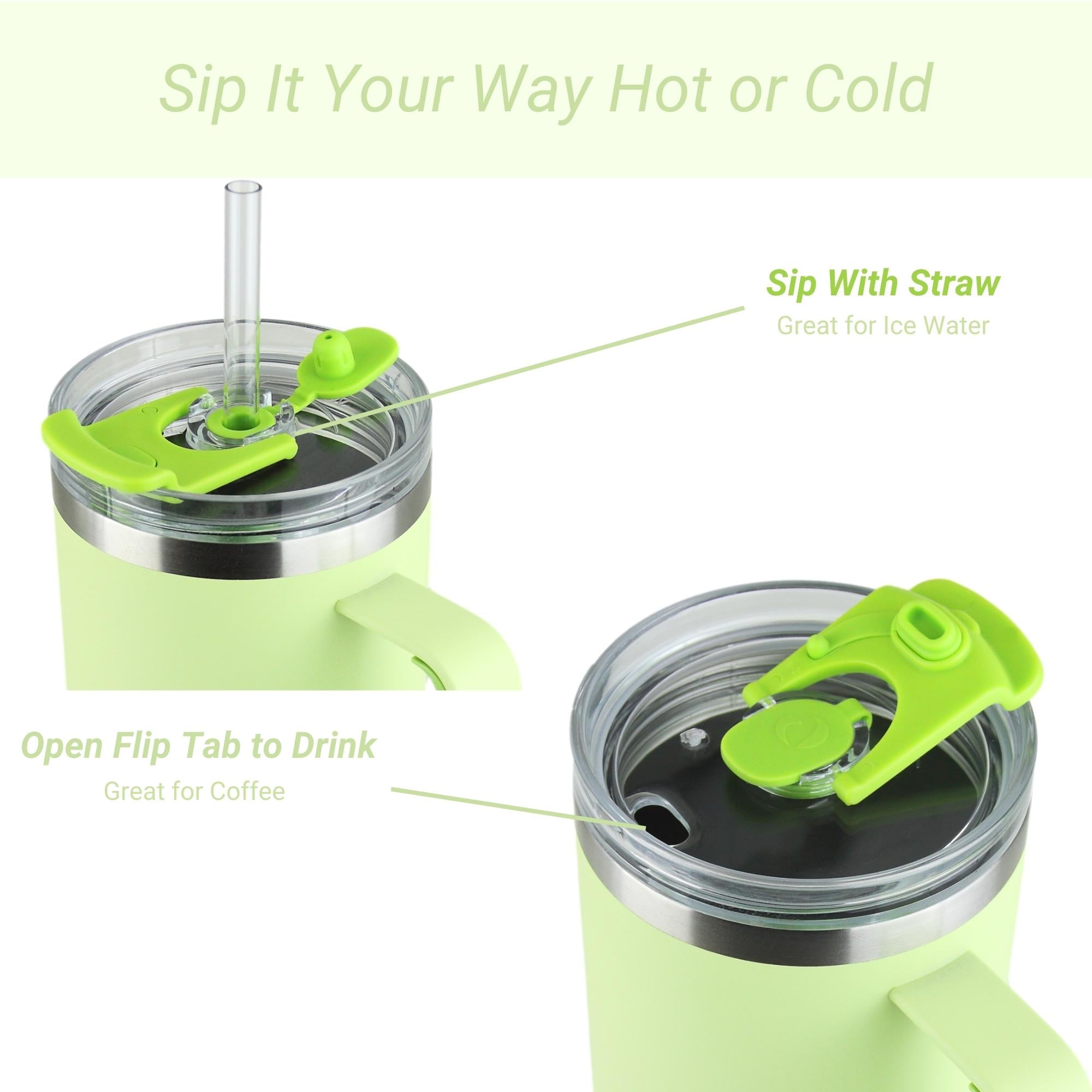 Drinco 30oz Tumbler with Handle (Kiwi)