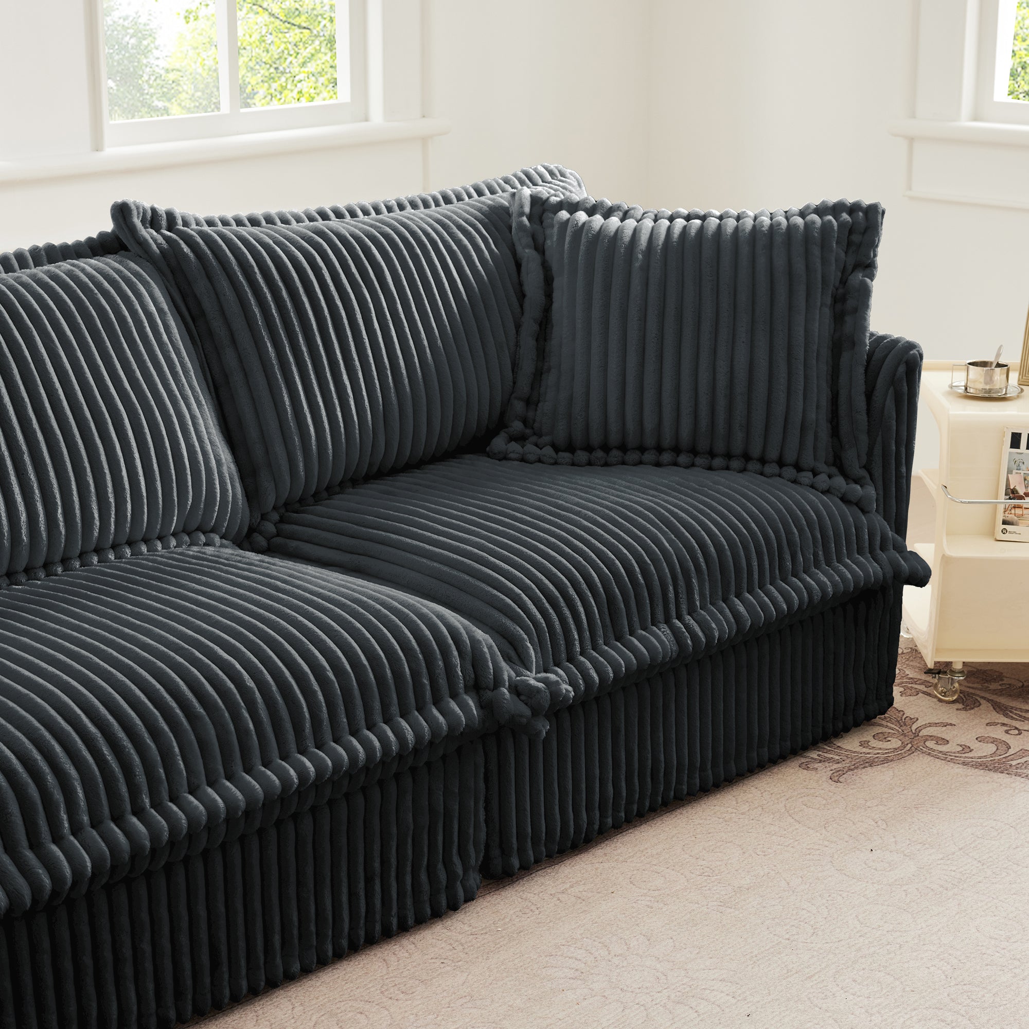 Koala Armless Sofa - Grey