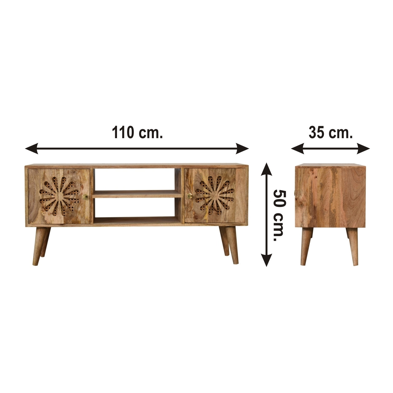 Solid Wood Rosalie Media Unit
