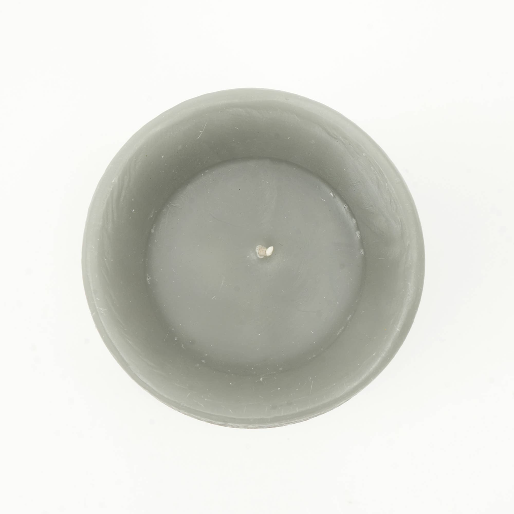 Goblet Grey Pillar Candle 4'x6' – Elegant Home Décor Candle