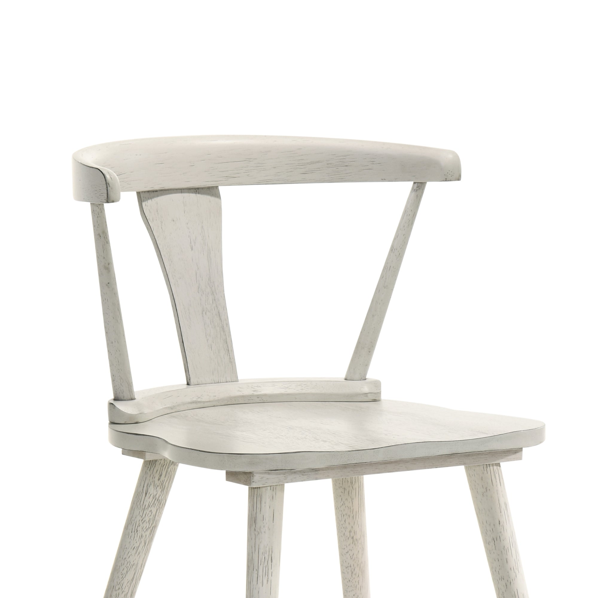 2-Piece Rustic Dining Side Chair Set, Solid Wood Frame, Farmhouse Modern Design, Easy Assembly
