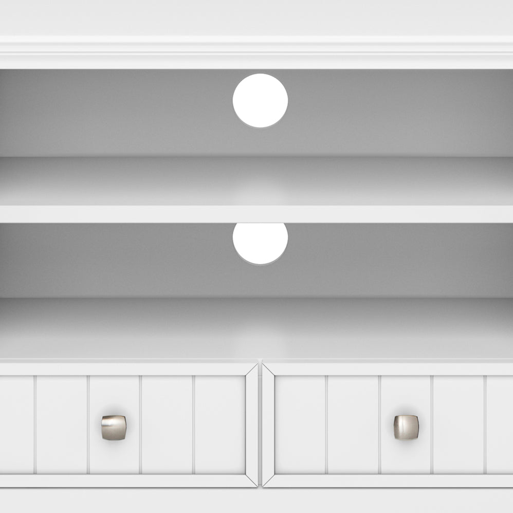 Acadian - 60' TV Media Stand - White