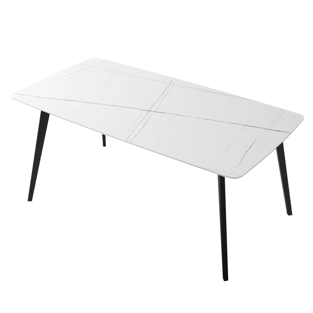 J3710 Porcelain Dining Table White 70'