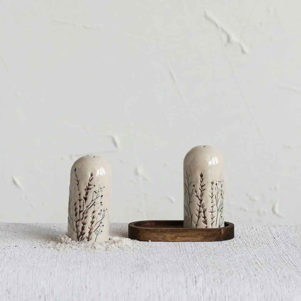 Flora Salt & Pepper Shakers
