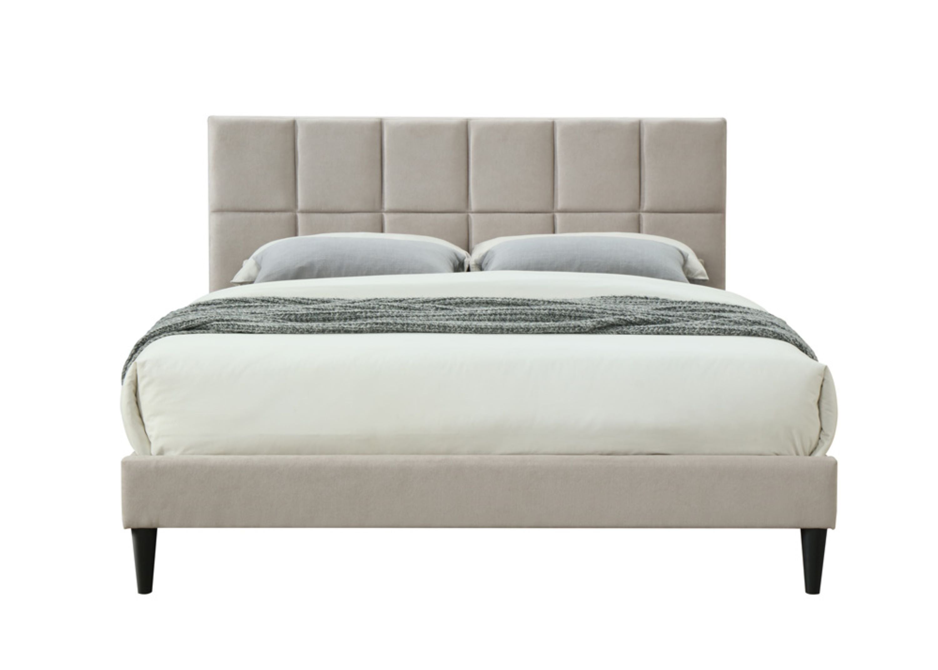 Full Sized Squares Bed in a Box w/ USB