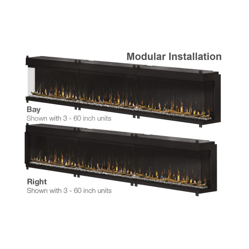 Dimplex IgniteXL Bold 100" Smart Linear Multi Side View Built-In Electric Fireplace [XLF10017-XD] (SAK72359)