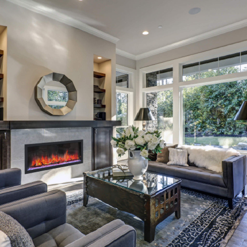 Dynasty Cascade 52" Recessed Smart Linear Electric Fireplace With Dynasty App [DY-BTX52] (SAK73485)