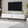 U-Can TV Stand for 65+ Inch TV, Entertainment Center TV Media Console Table, Modern TV Stand with Storage, TV Console Cabinet Furniture for Living Room(OLD SKU: WF530740AAK)