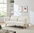 72.8'' Futon Sofa Bed, Sleeper Sofa, Small Couch with Adjustable Armrests, Adjustable Recliner Sleeper Sofa Bed for Living Room, Bedroom, Apartment, Beige