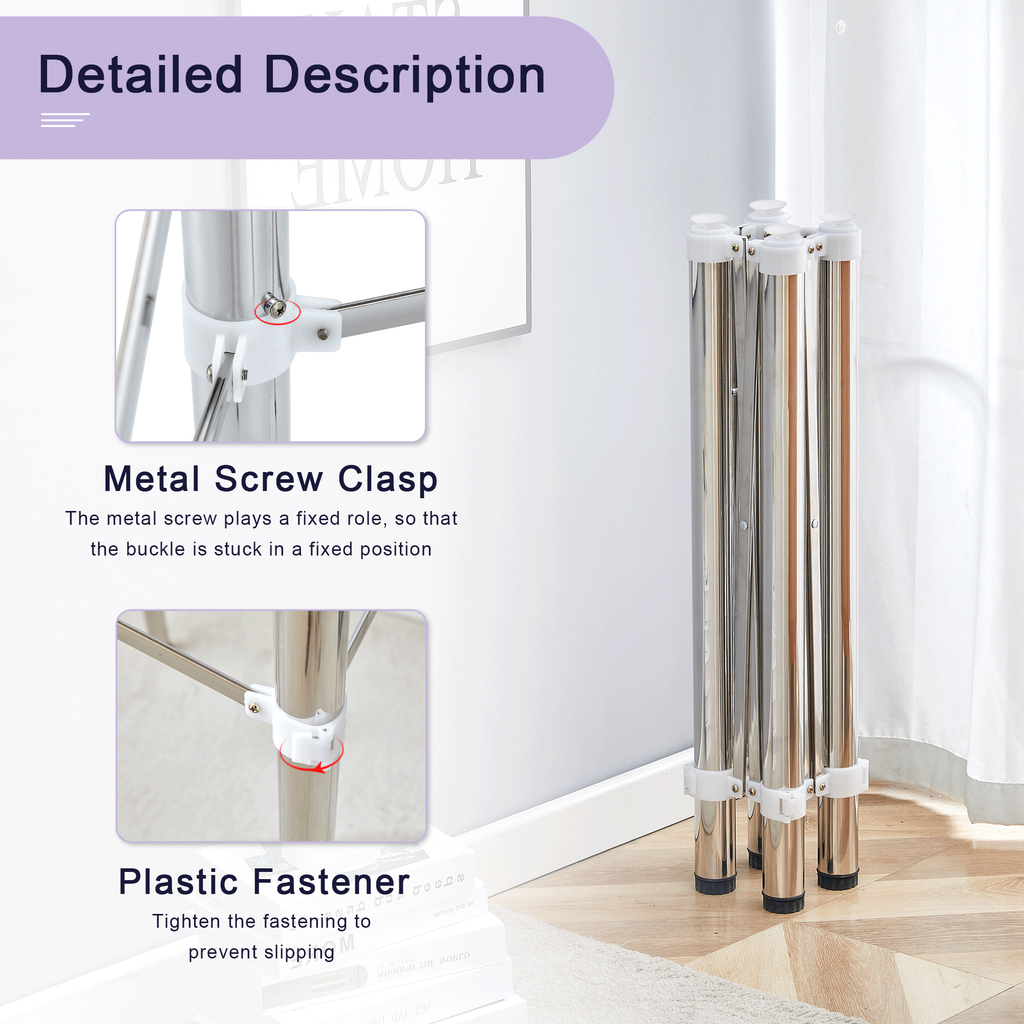 Elegant Expandable Square Glass Table - 36' Clear Tempered Glass, Silver Metal Legs.Telescopic metal legs, transparent square glass tabletop, suction cup attachment connection.