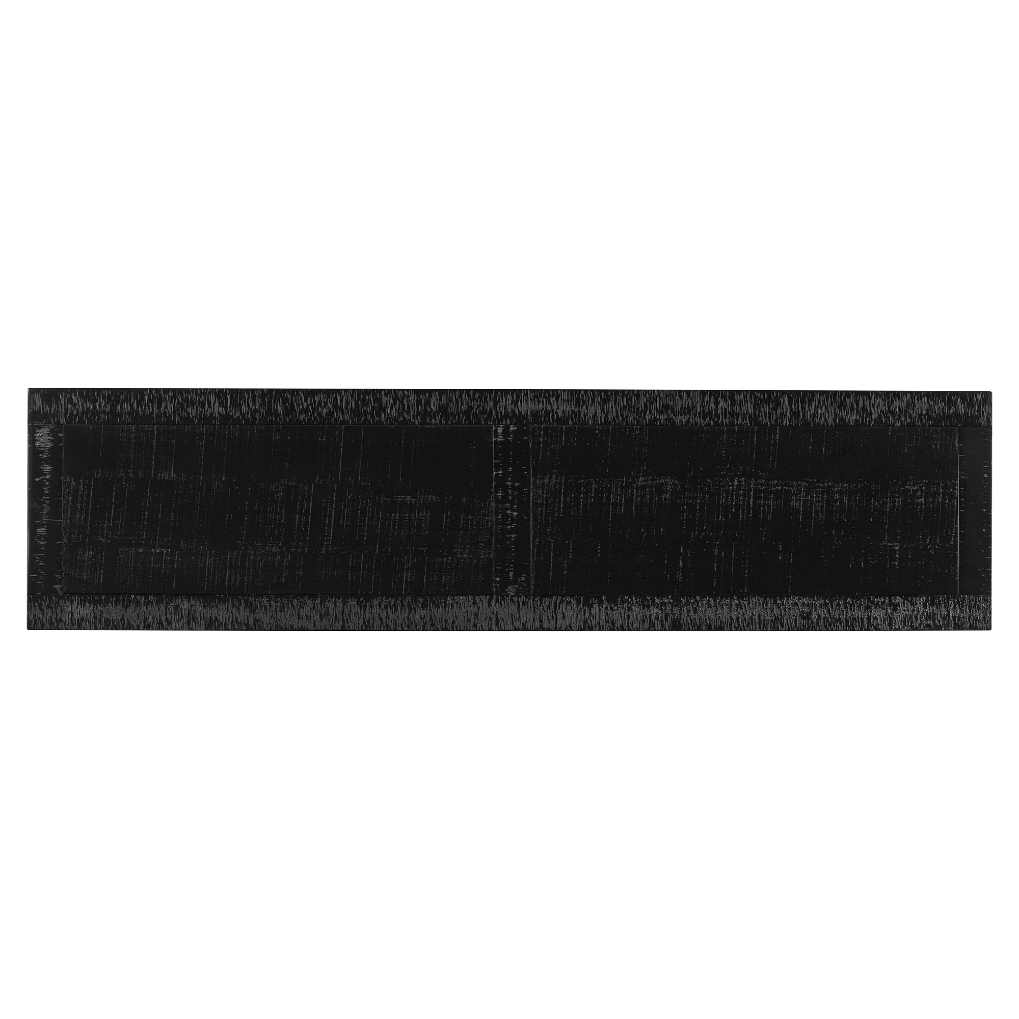 U_STYLE Vintage Wood Grain Console Table with Bottom Shelf and Four Vase Legs, Suitable for Entryway, Hallway, Living Room, Bedroom
