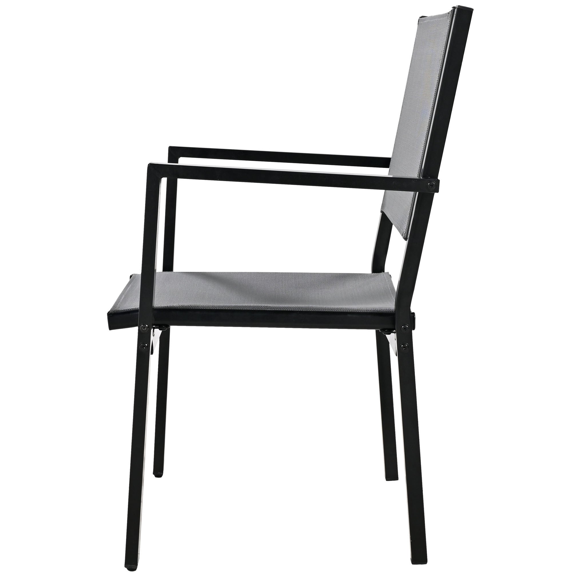 U-Style High-quality Steel Outdoor Table and Chair Set, Suitable for Patio, Balcony, Backyard.