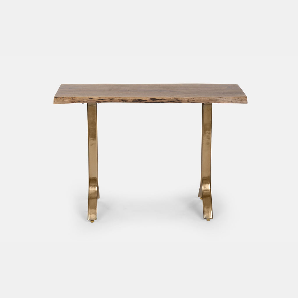 Mrazik Yoho Solid Wood Console Table in Natural Finish-45.2X15.7X29.5'