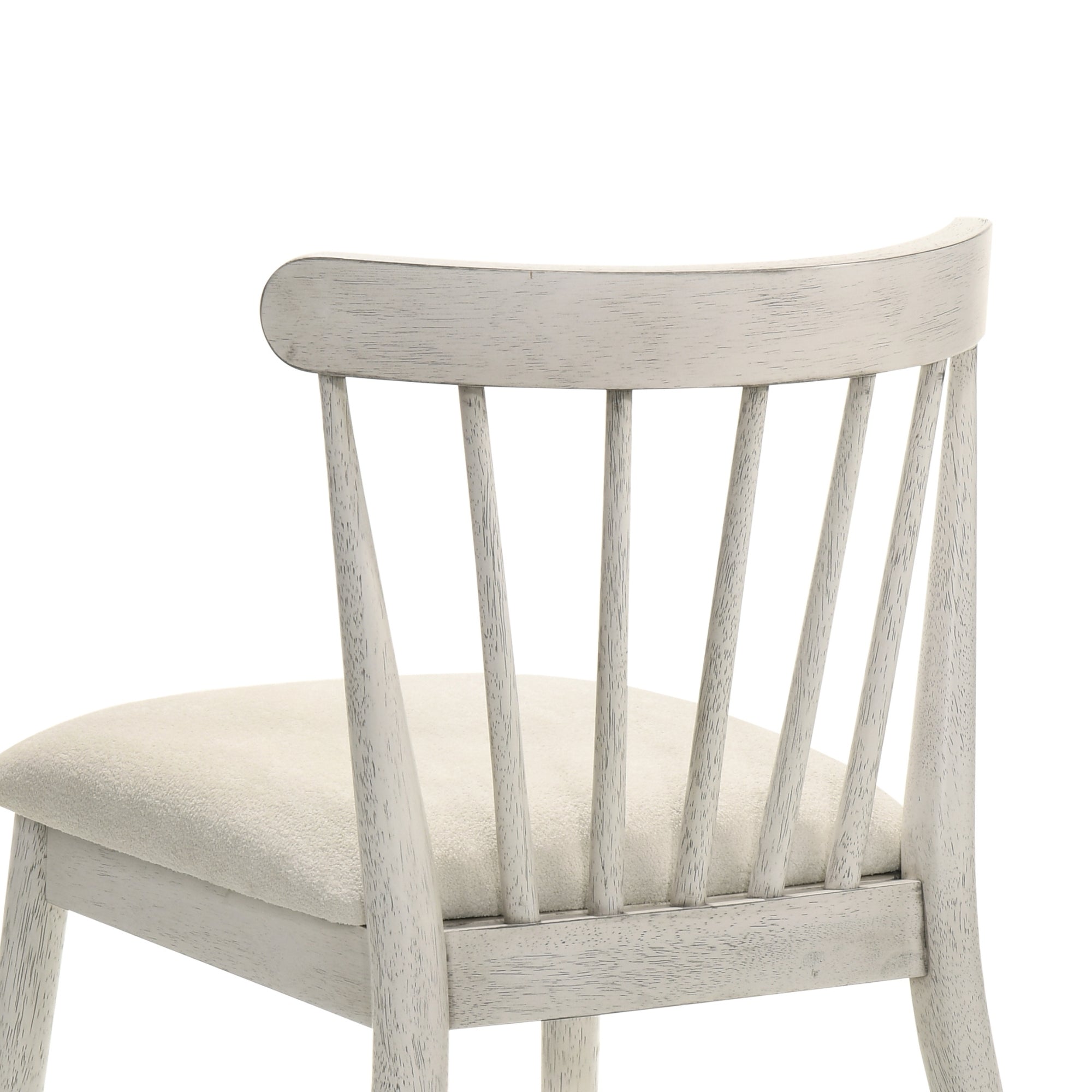 2-Piece Rustic Dining Side Chair Set, Solid Wood Frame, Farmhouse Design, Easy Assembly
