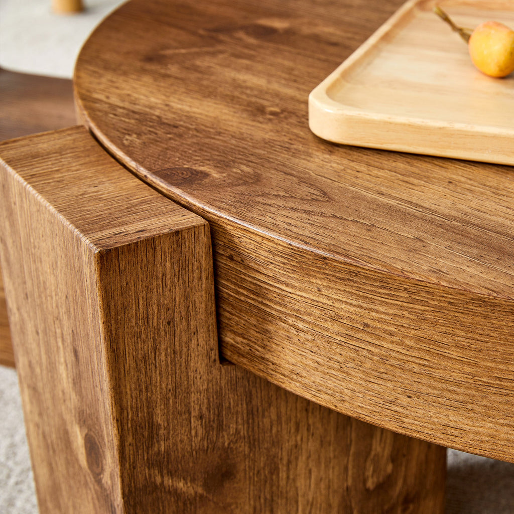 The detachable double-decker coffee table, the stylish design is more precious, and the detachable design can make the use of space more flexible and suitable for various scenes.