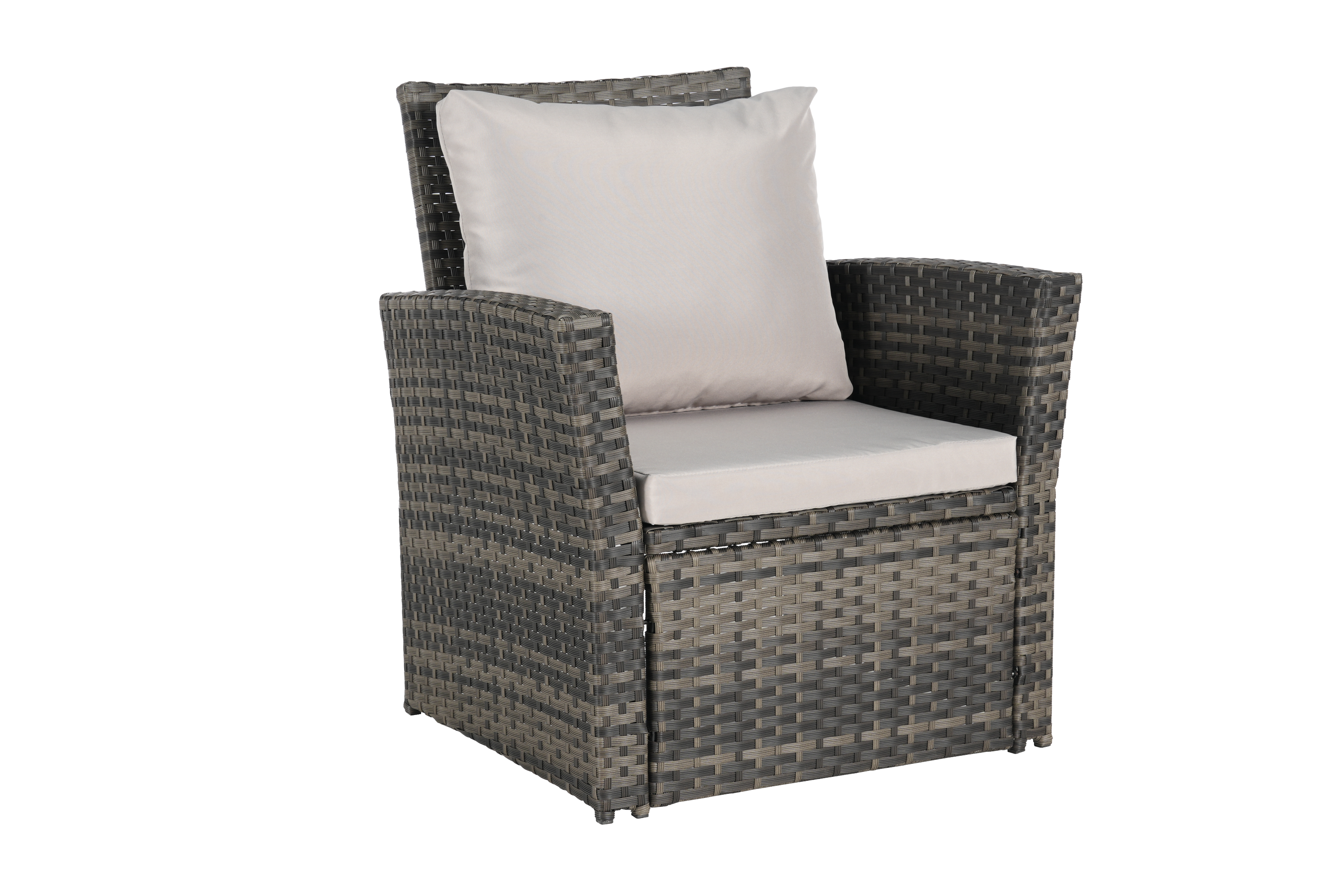 7 PCS PE/RATTAN OUTDOOR FURNITURE SET PATIO FURNITURE SET 9 SEATER
