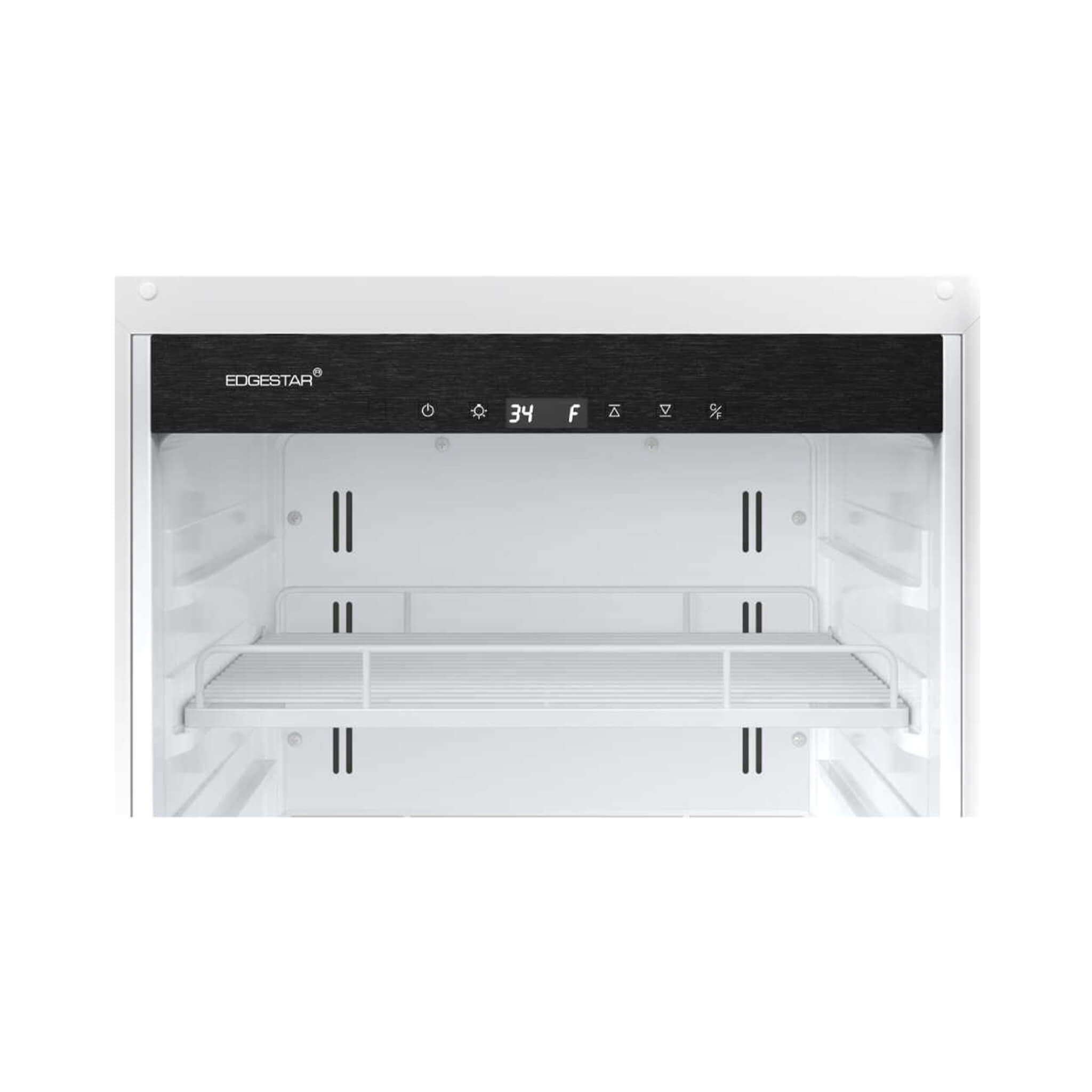 Edgestar 10.1 Cubic Feet Commercial Beverage Merchandiser With Temperature Alarm and Reversible Door, 22" (SAK45983)