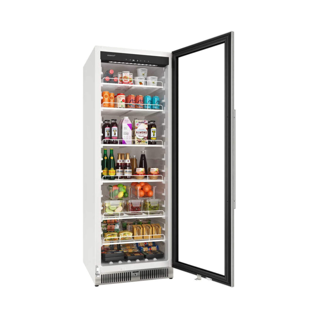 Edgestar 13.7 Cubic Feet Commercial Beverage Merchandiser With Temperature Alarm And Reversible Door, 24" [VBM131SS] (SAK62395)