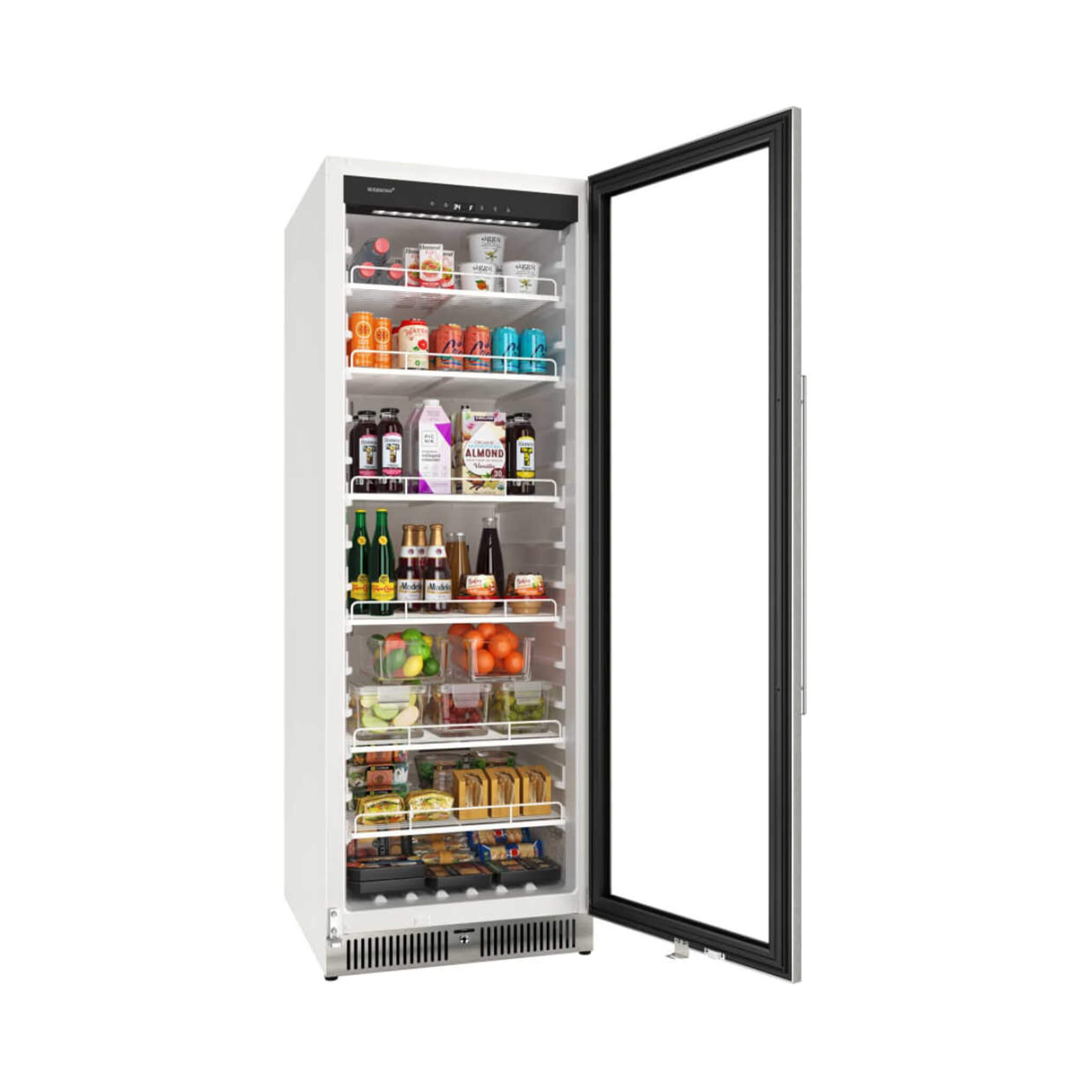 Edgestar 13.7 Cubic Feet Commercial Beverage Merchandiser With Temperature Alarm And Reversible Door, 24" [VBM131SS] (SAK62395)