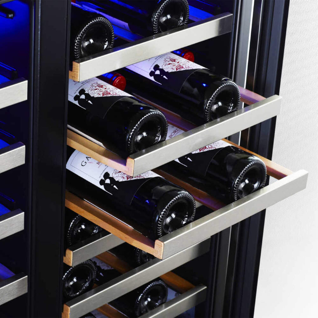 Edgestar 30" Wide 56 Bottle Capacity Built-In French Door Wine Cooler With Door Locks (SAK56381)