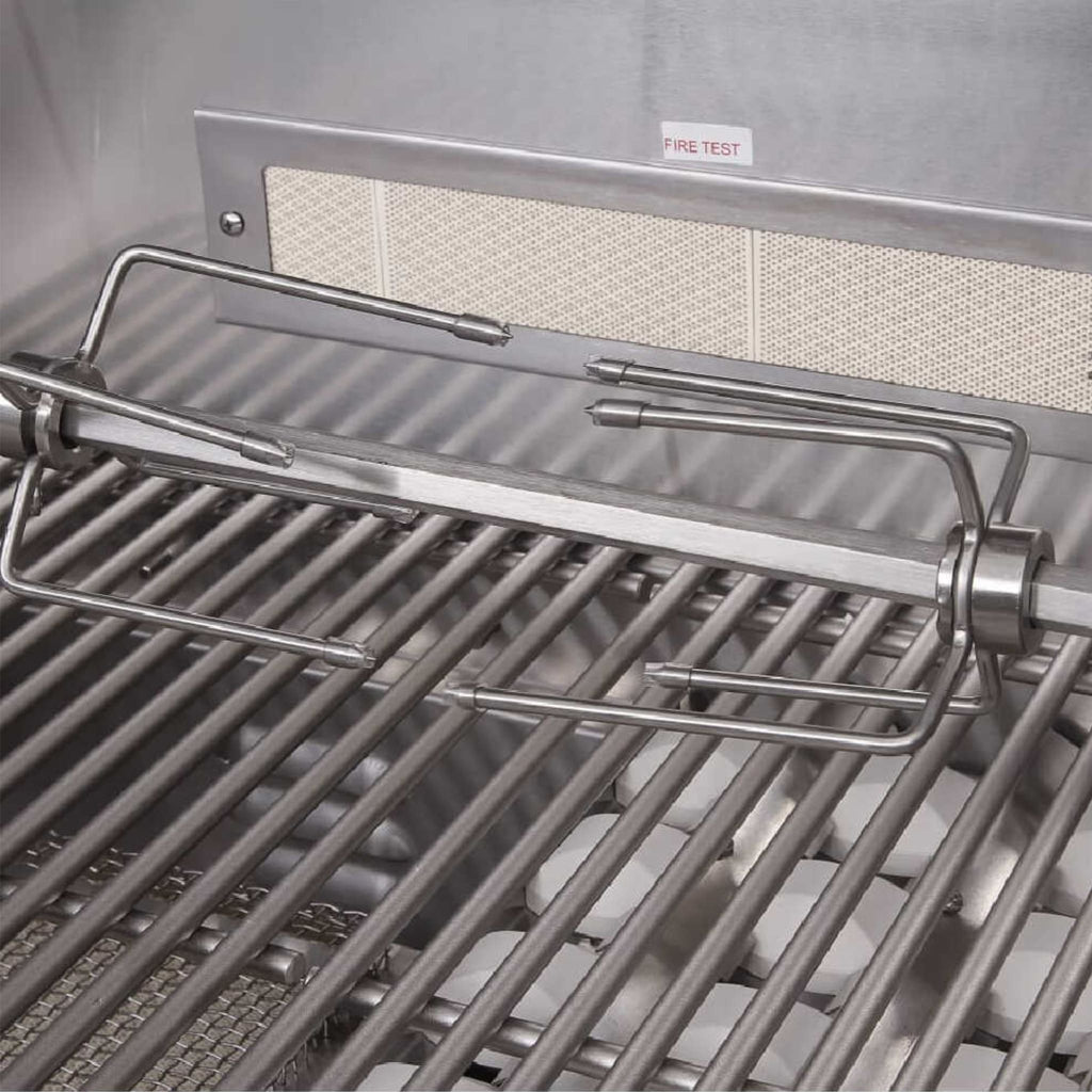 Edgestar 89K BTU 36" Natural Gas Freestanding Grill Cart With Lighting Knobs & Rotisserie (SAK12573)