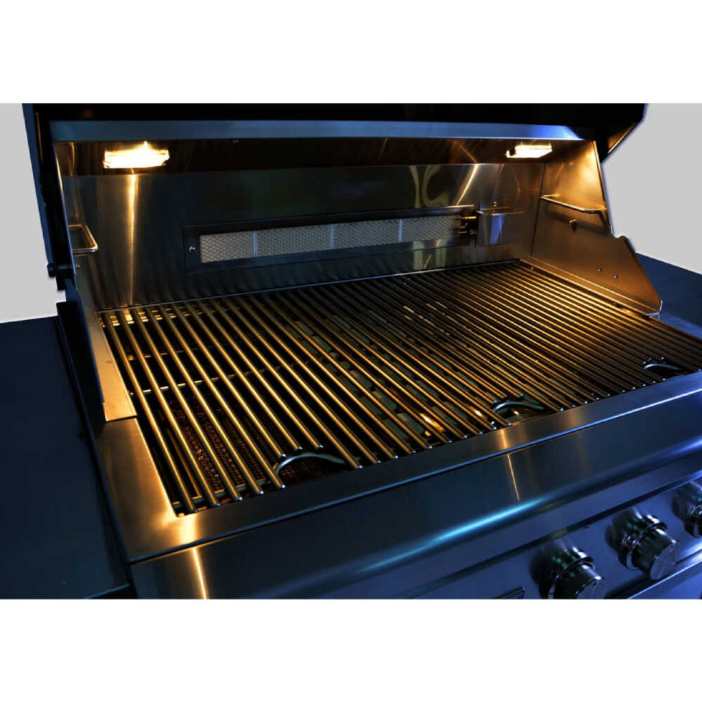 Edgestar 89K BTU 36" Natural Gas Freestanding Grill Cart With Lighting Knobs & Rotisserie (SAK12573)