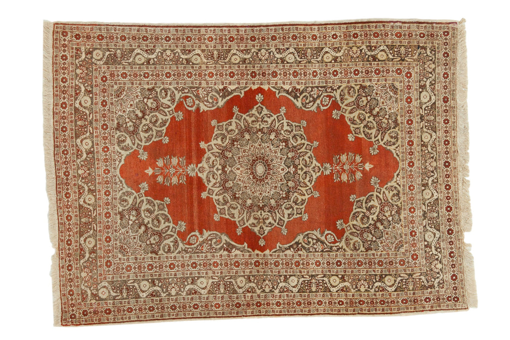 4x5.5 Antique Haji Jalili Tabriz Rug
