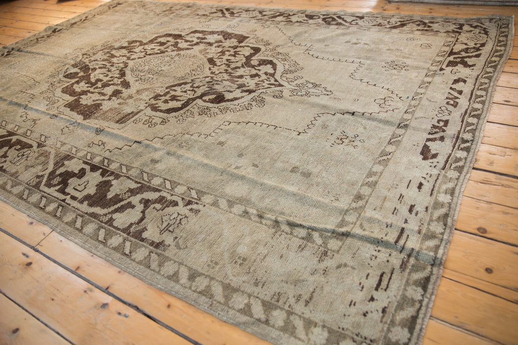 7x10 Vintage Distressed Oushak Carpet