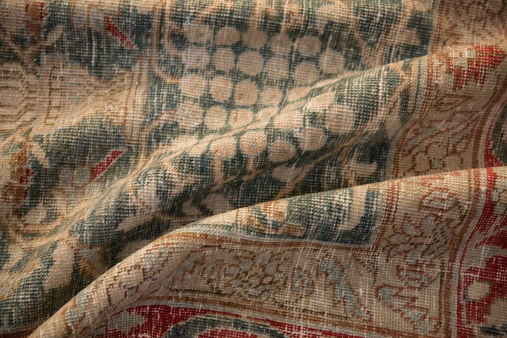 8x11.5 Vintage Distressed Tabriz Carpet