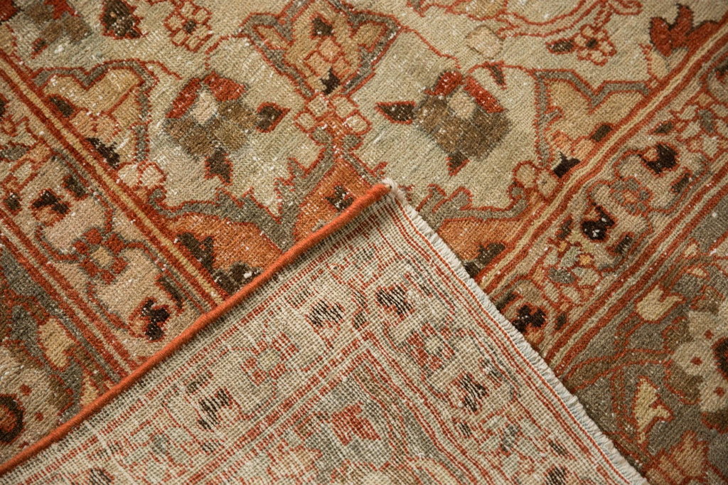 9x11.5 Vintage Distressed Khoy Carpet