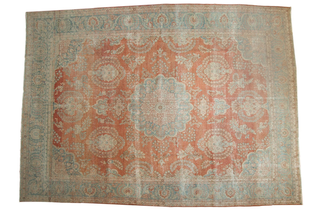 RESERVED 9.5x13.5 Vintage Distressed Mahal Carpet