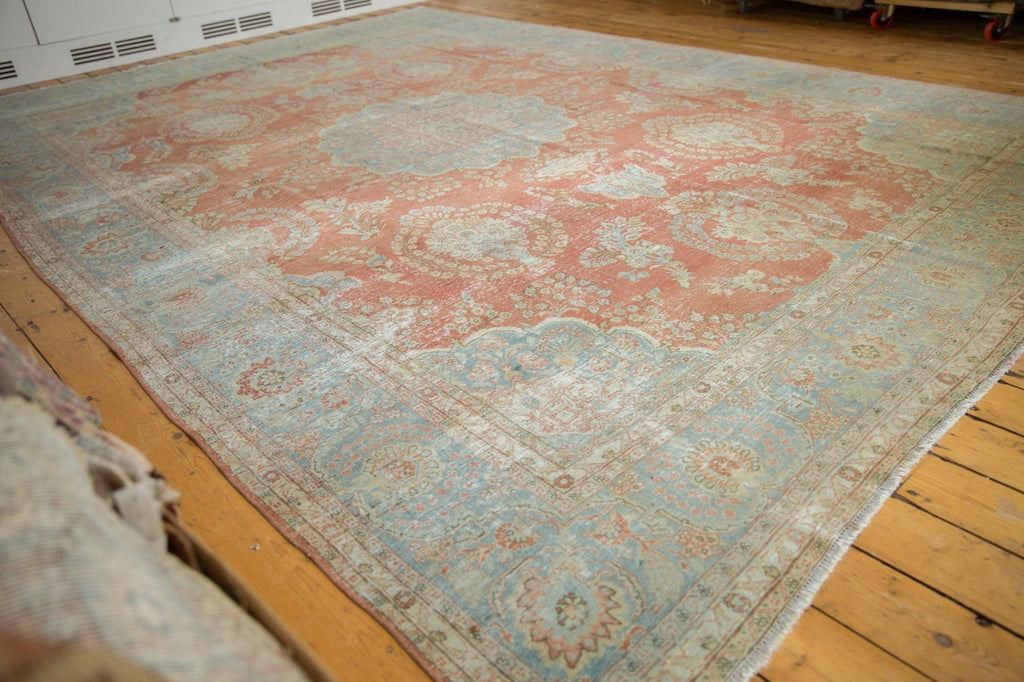 RESERVED 9.5x13.5 Vintage Distressed Mahal Carpet