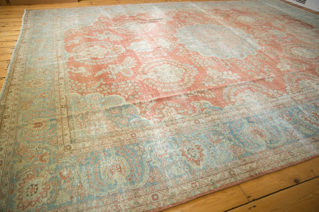RESERVED 9.5x13.5 Vintage Distressed Mahal Carpet
