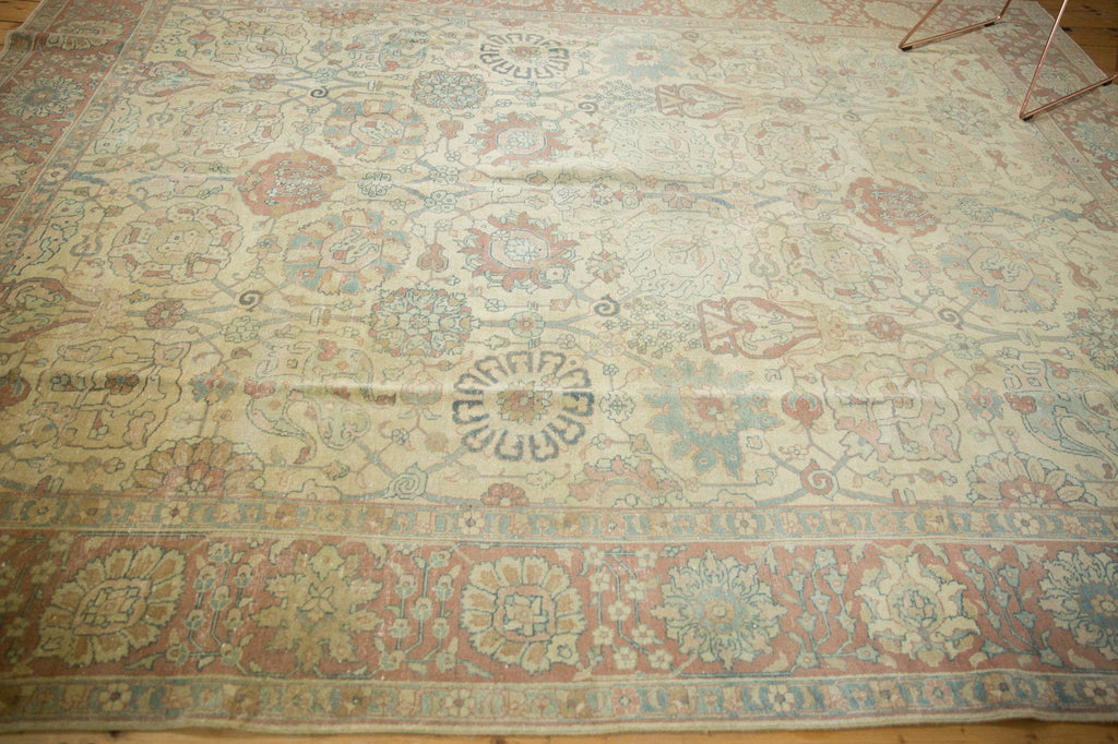 8.5x11.5 Vintage Distressed Tabriz Carpet