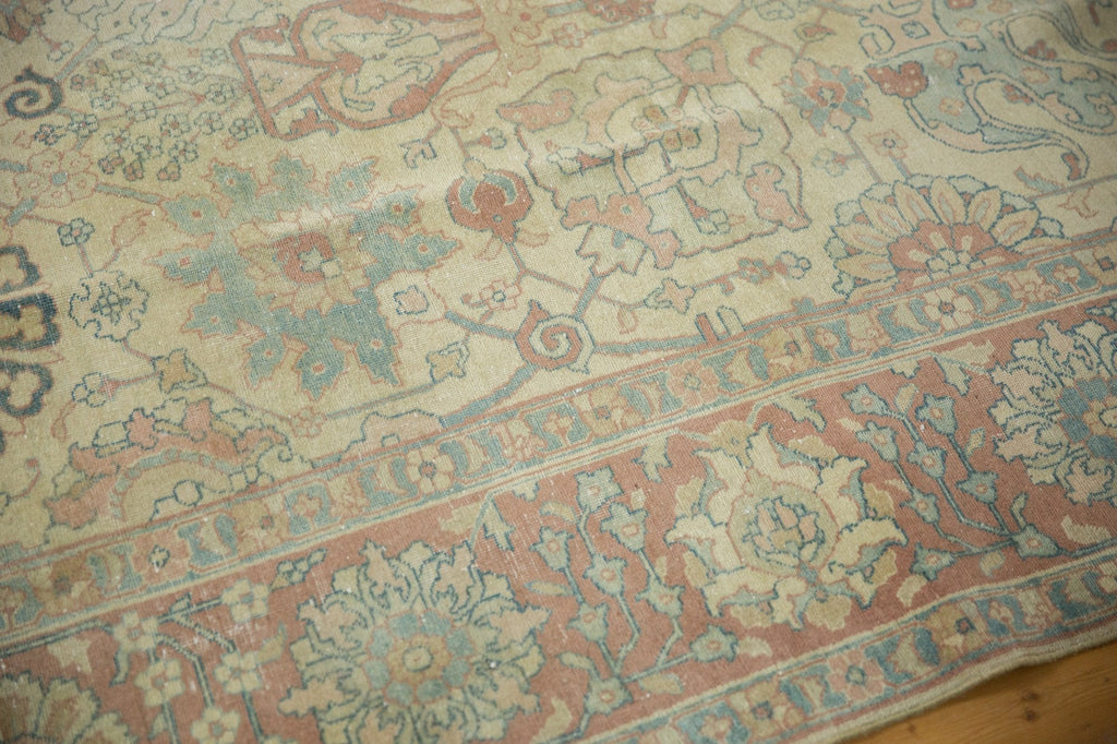 8.5x11.5 Vintage Distressed Tabriz Carpet