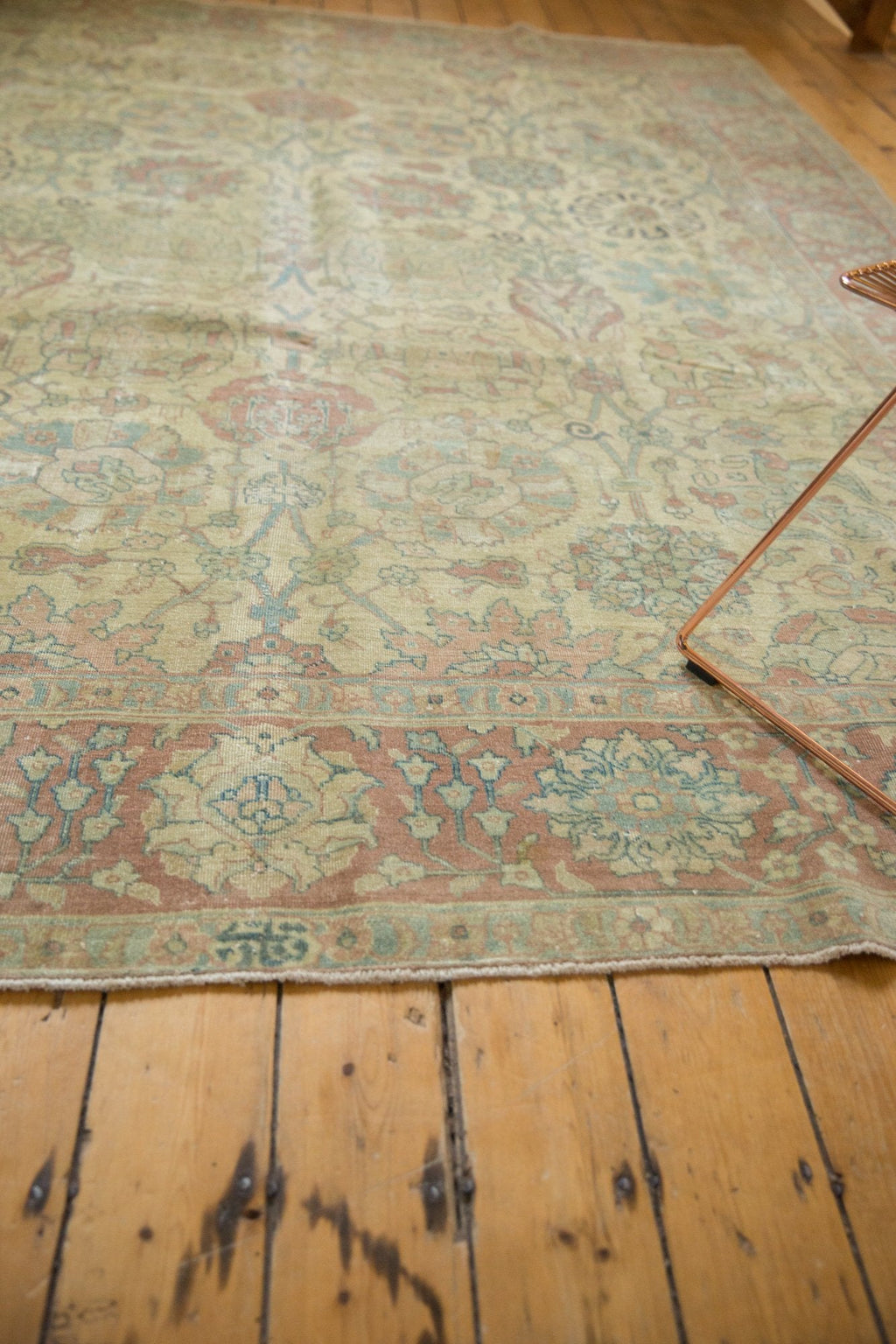 8.5x11.5 Vintage Distressed Tabriz Carpet