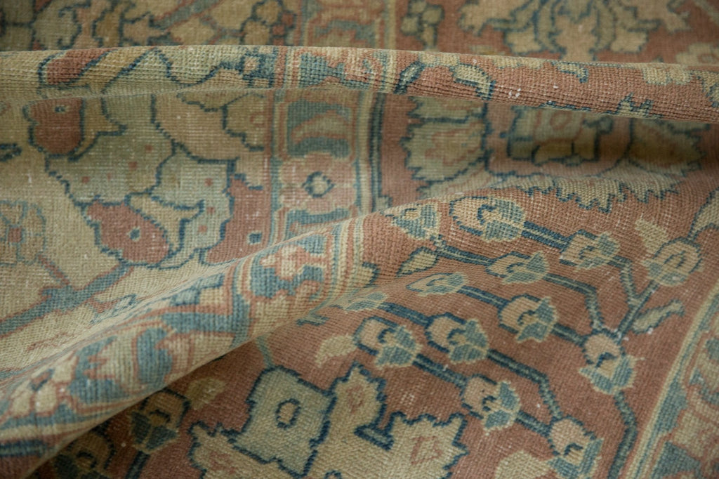 8.5x11.5 Vintage Distressed Tabriz Carpet