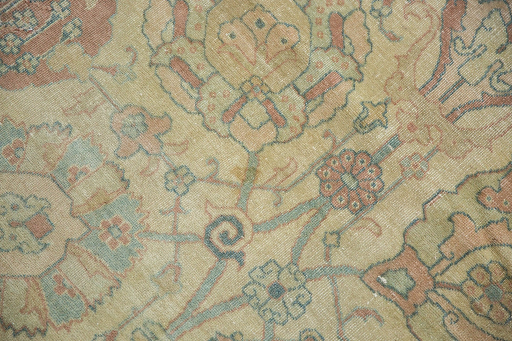 8.5x11.5 Vintage Distressed Tabriz Carpet