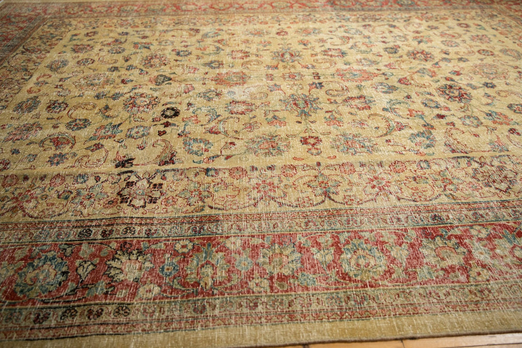 8.5x12 Vintage Distressed Tabriz Carpet