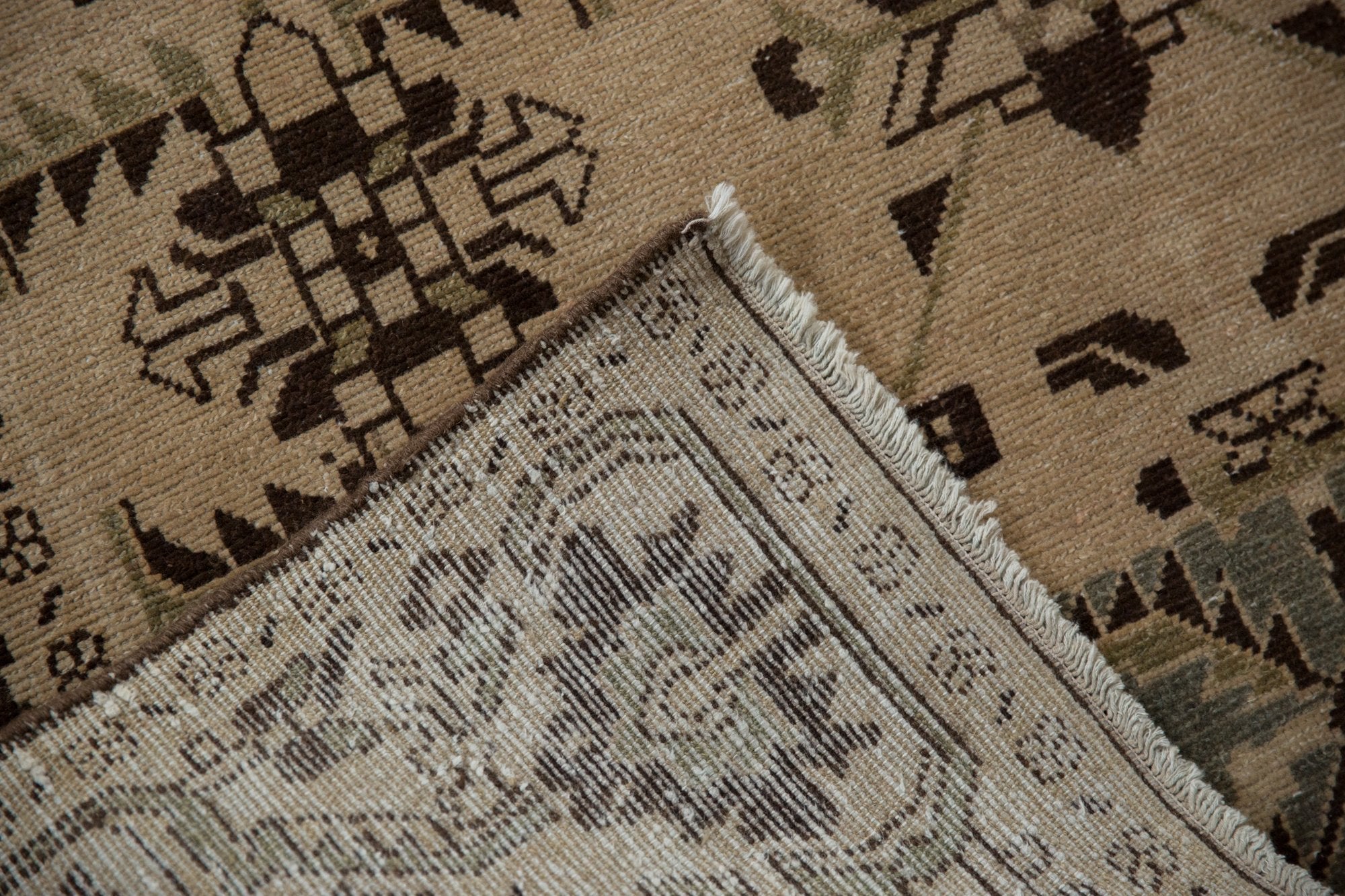 4.5x7 Vintage Distressed Malayer Rug