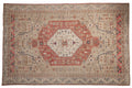 6x9.5 Vintage Distressed Oushak Carpet