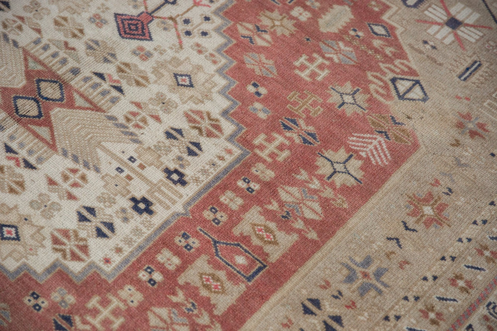 6x9.5 Vintage Distressed Oushak Carpet